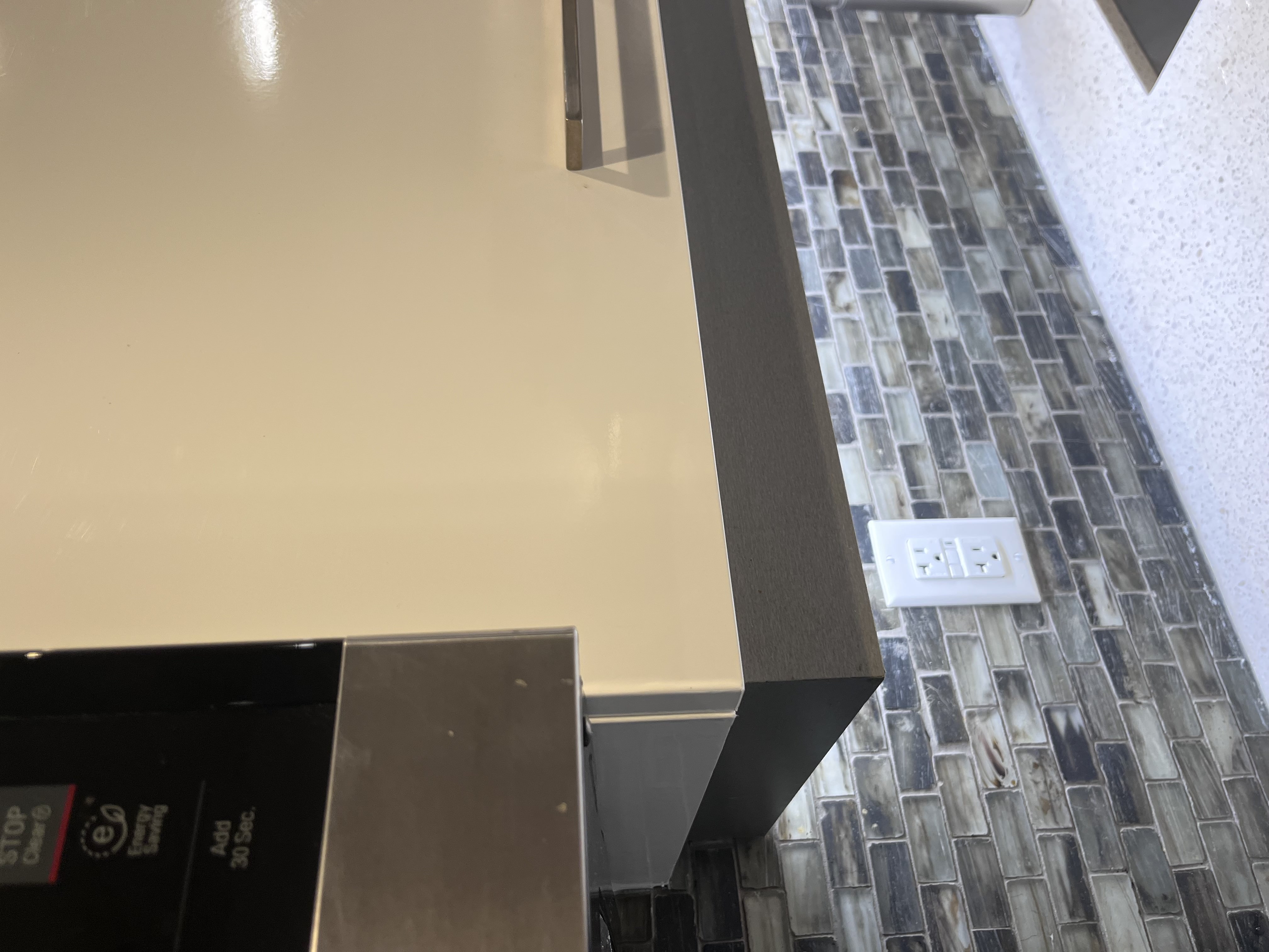 AFTER: Damaged Cabinet Restored with Vinyl Wrap