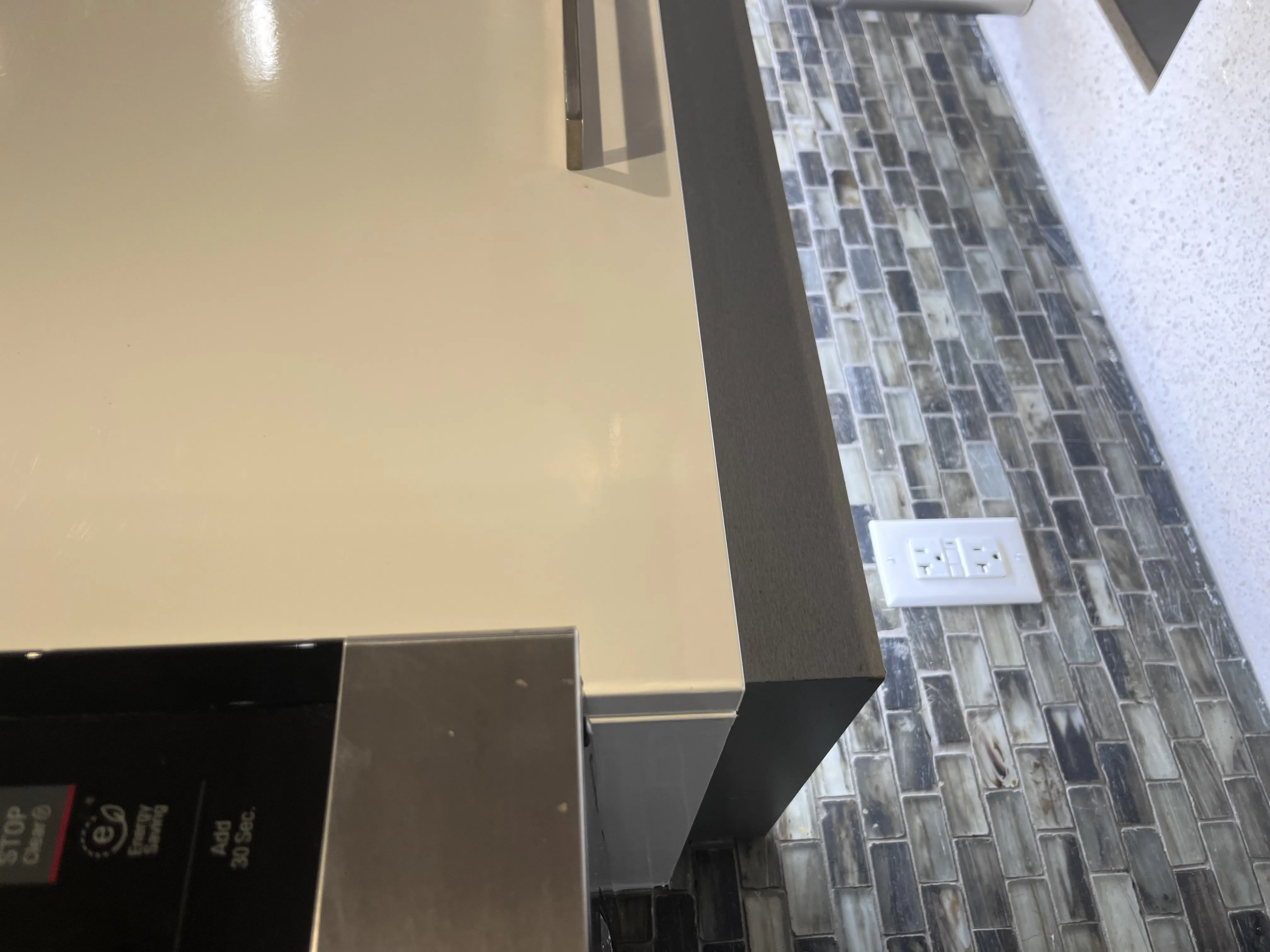 AFTER: Damaged Cabinet Restored with Vinyl Wrap