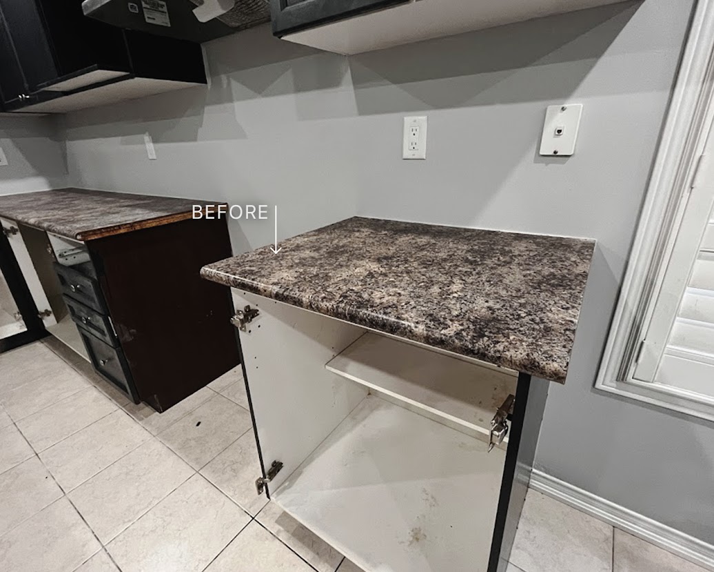 BEFORE: Countertop Ready to be Resurfaced