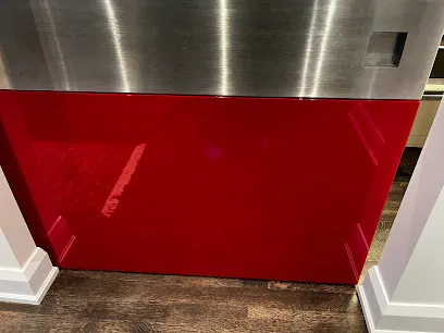 AFTER: Stylish Door Resurfaced with a Glossy Red Finish