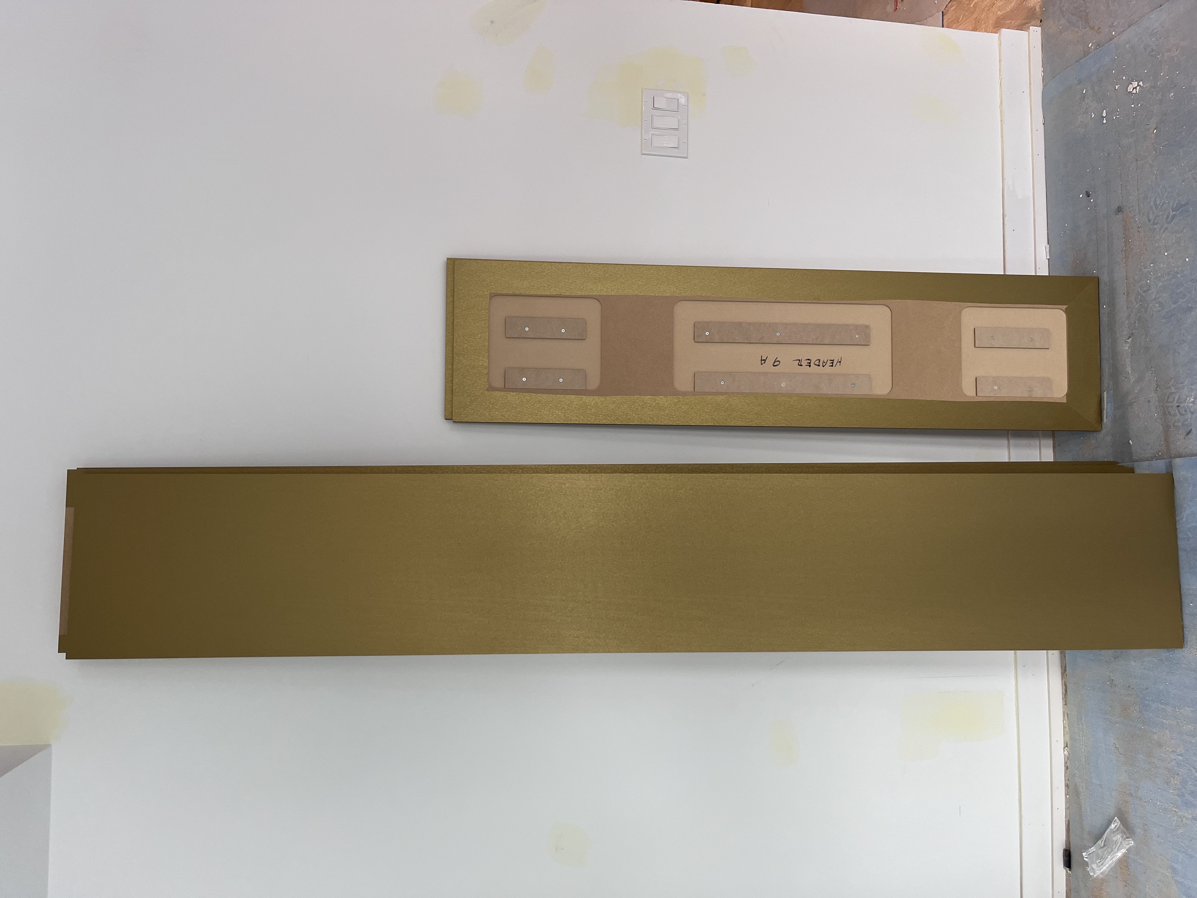AFTER: Panels Resurfaced With a Brass Finish