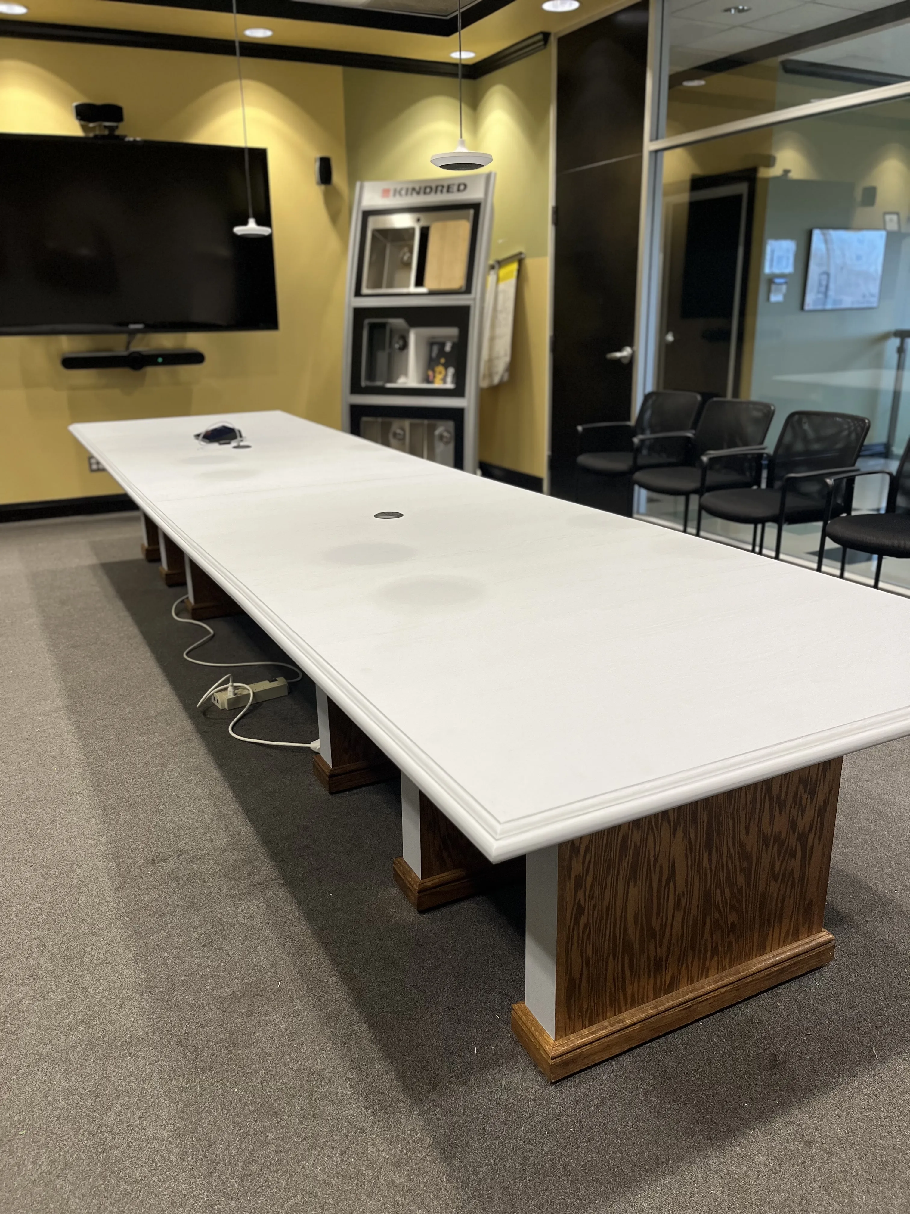 AFTER: Office Conference Table Resurfaced