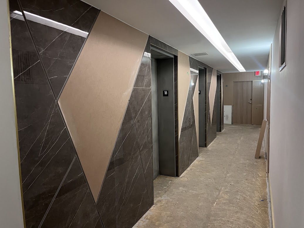 BFORE: Wall Panels to be Resurfaced