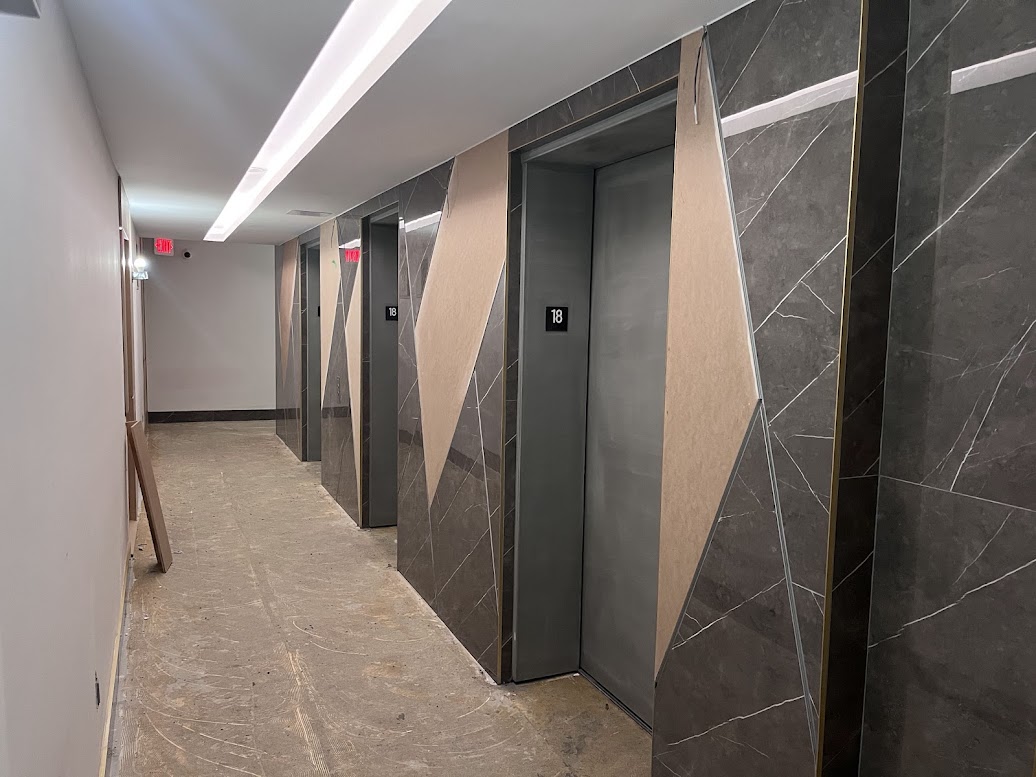 BFORE: Wall Panels to be Resurfaced