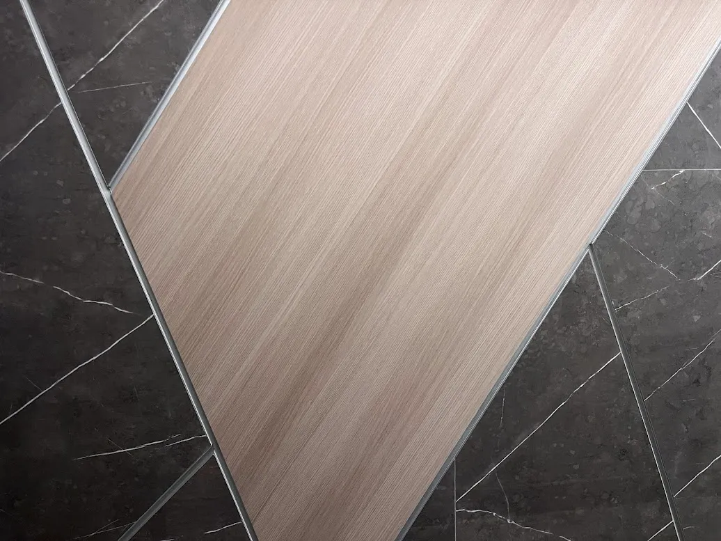 AFTER: Wall Panels Resurfaced with a Natural Oak Finish