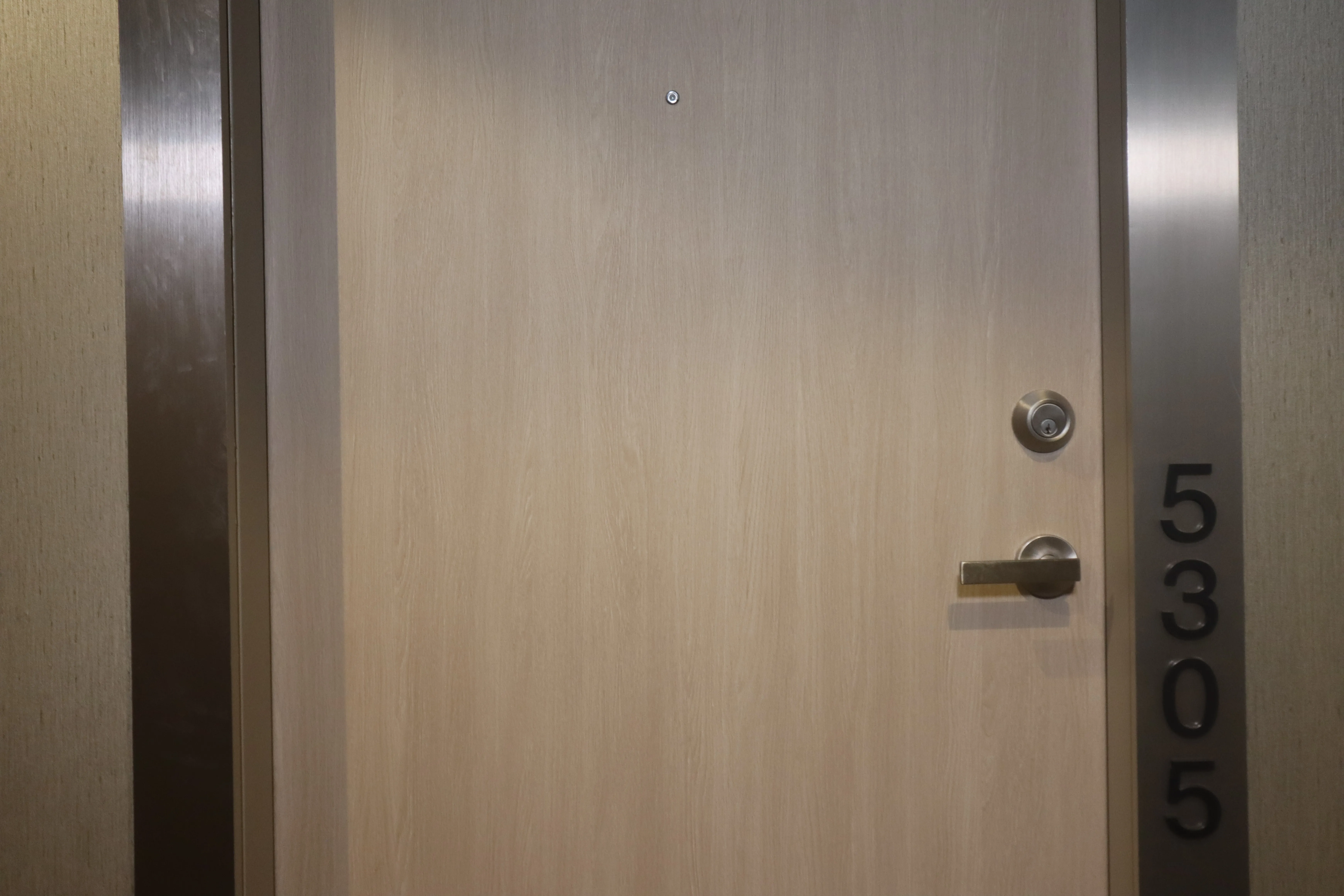 AFTER: Textured Condo Door Resurface