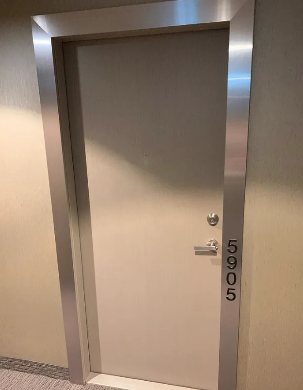 AFTER: Brushed Steel Door Surrounds