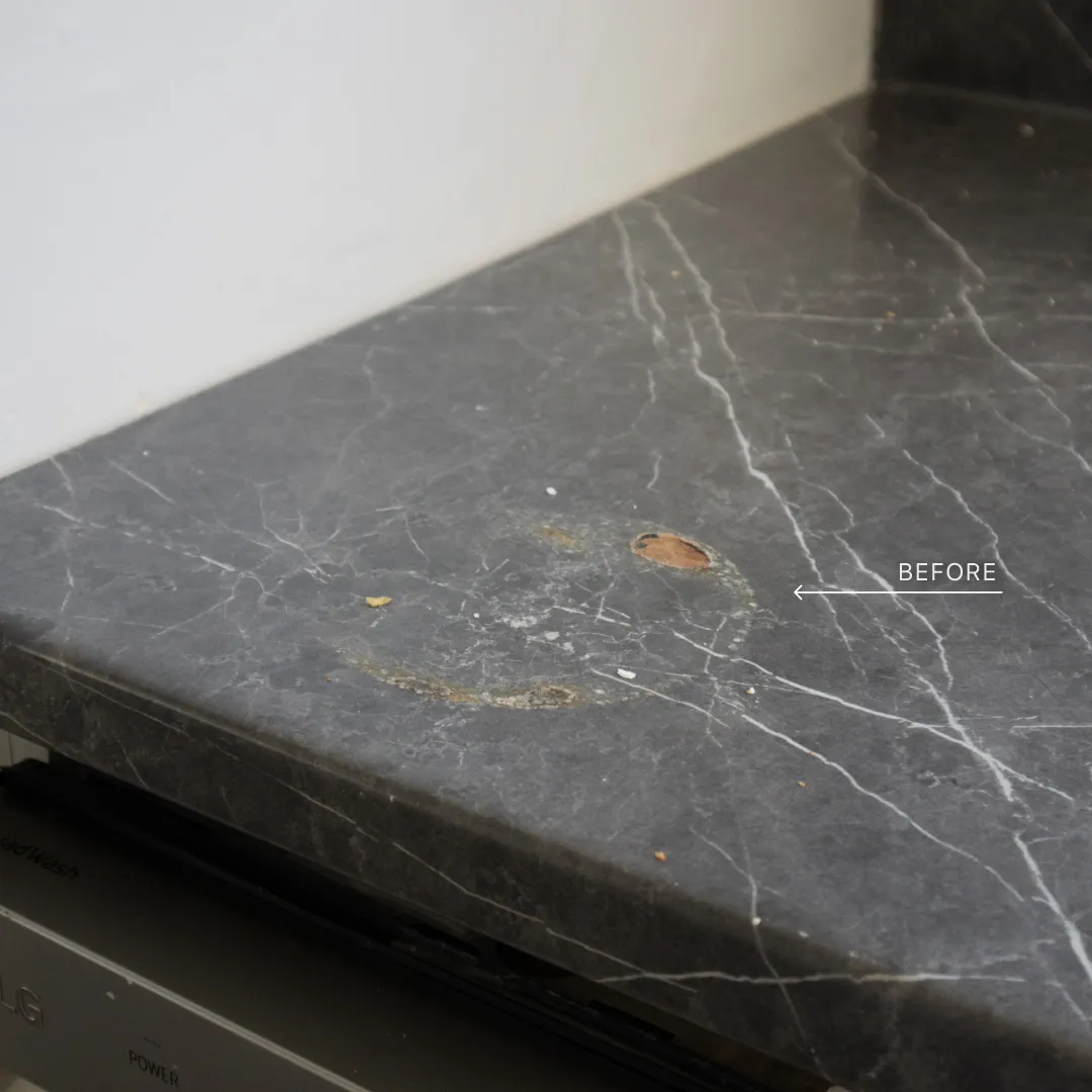 BEFORE: Damaged Countertop 