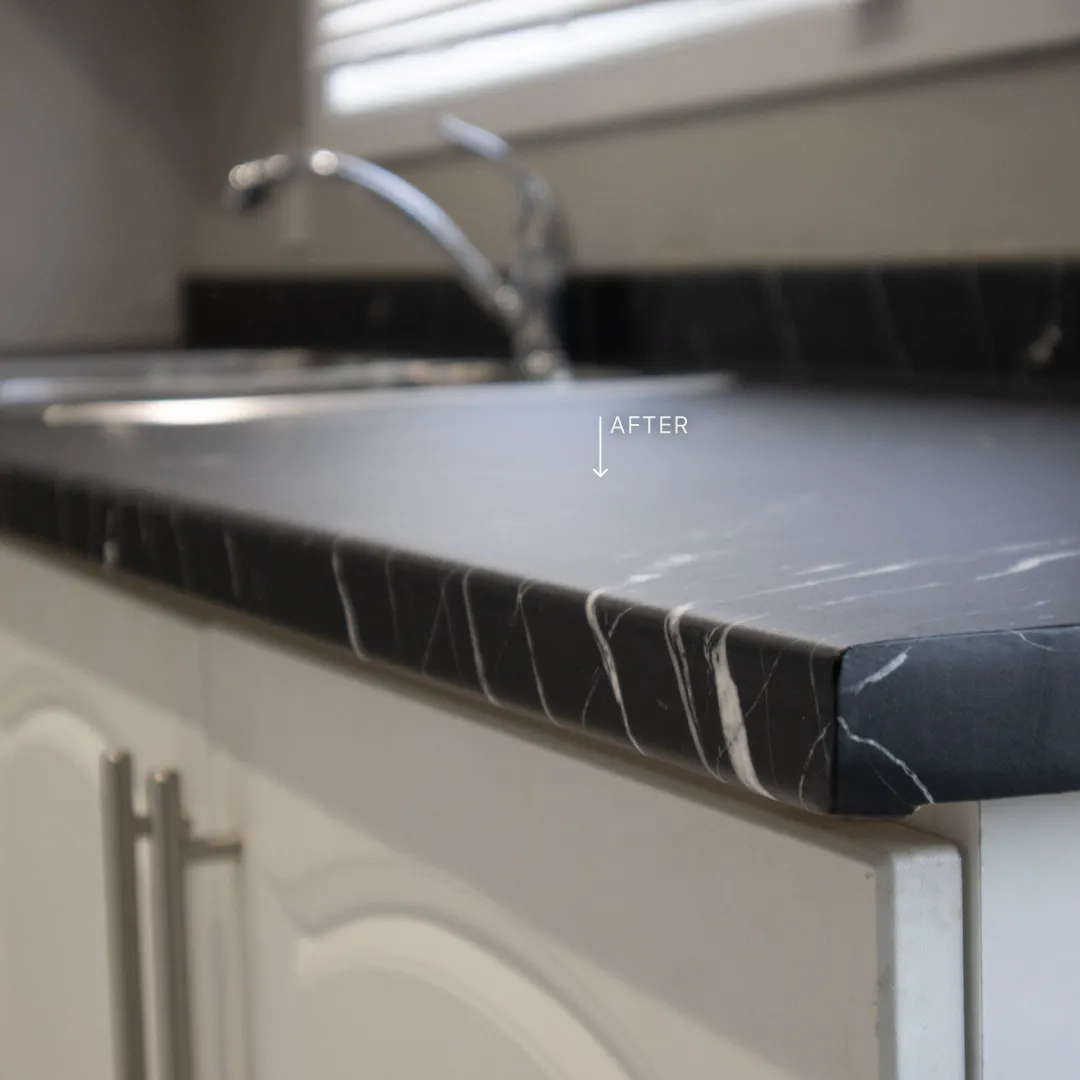 AFTER: Marble Finished Countertop 